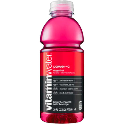 Dragonfruit Power C Vitamin Water, 20 Oz Bottles (6-Pack, Total 120 Oz)