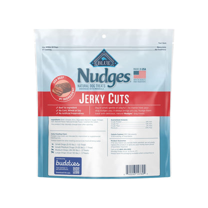 Blue Buffalo Nudges Jerky Cuts Dog Treats Made with Real Steak, 16-oz. Bag