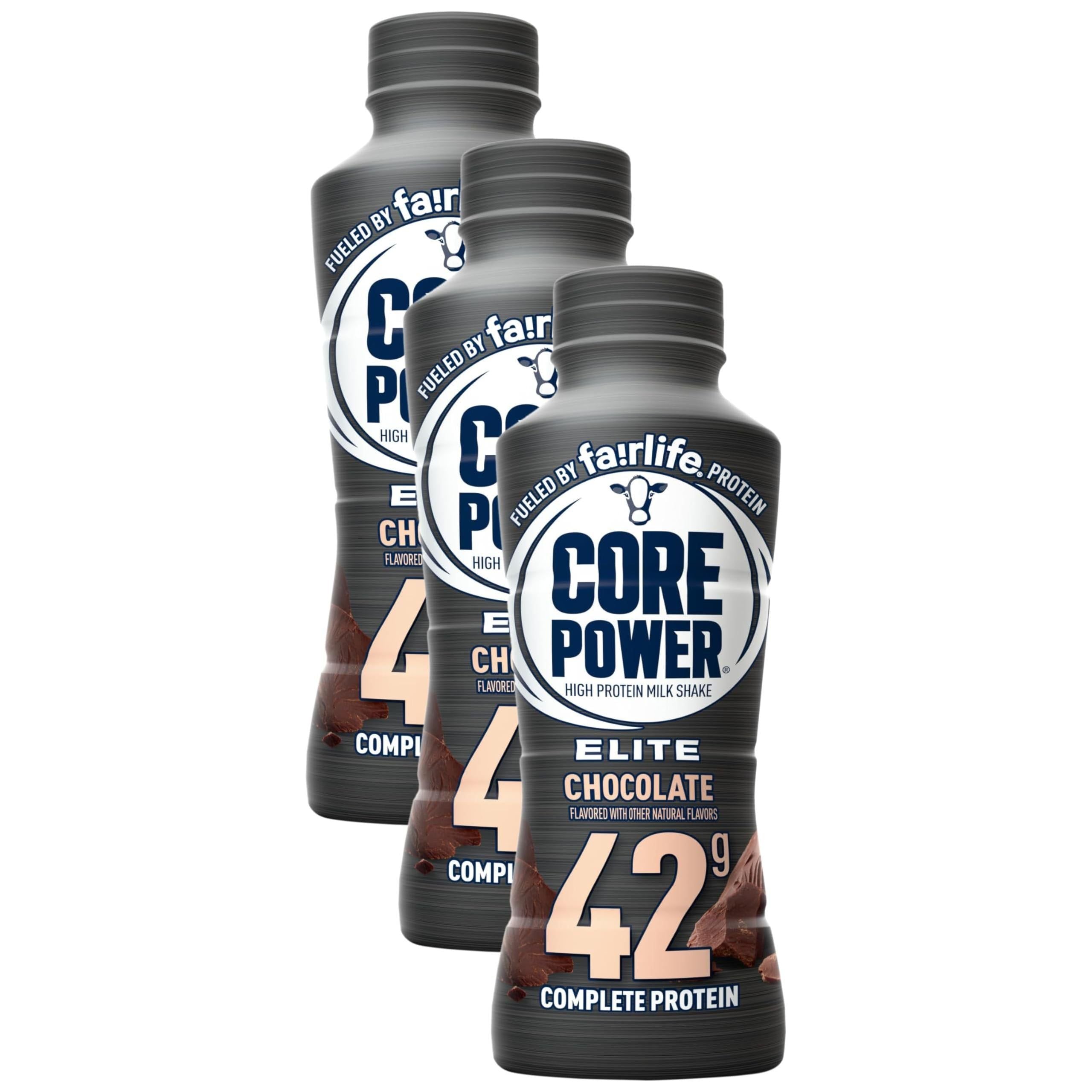 Core Power Elite Chocolate Protein Shake - 42g Protein, 14 Fl Oz (Pack of 3) - Core Power