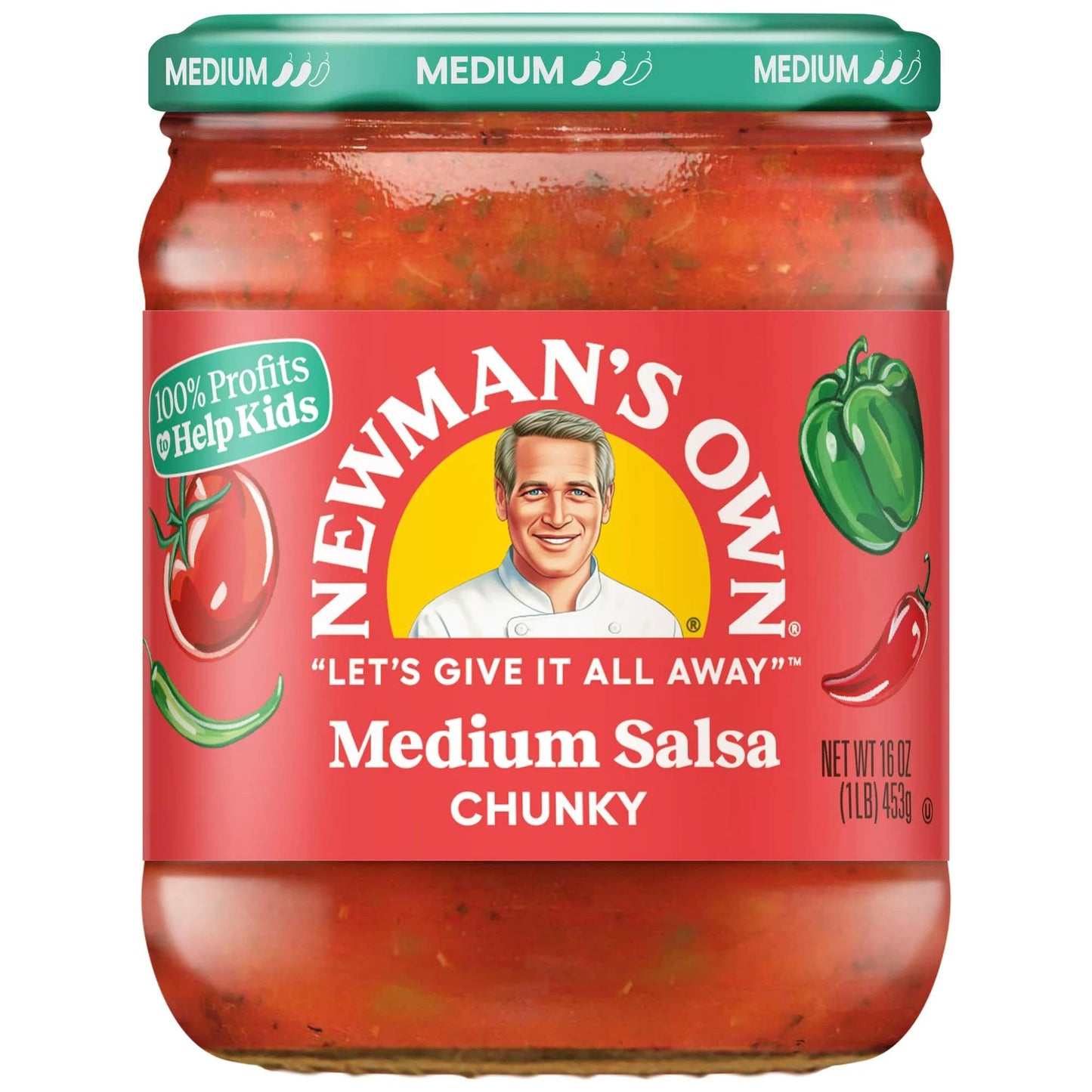 Newman's Own Medium Salsa Trio, 16 oz Jars