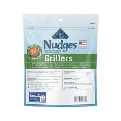 Blue Buffalo Nudges Grillers Natural Dog Treats Made with Real Chicken, 16-oz. Bag