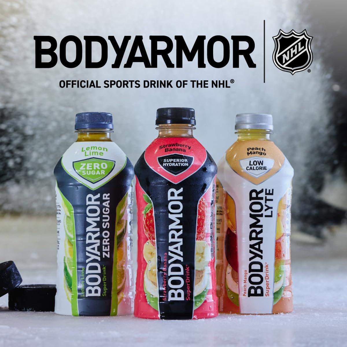 BODYARMOR ZERO Sugar Cherry Lime - Guilt-Free Hydration Sports Drink with Potassium Electrolytes, Antioxidants, and B-vitamins, 16 fl oz (12-pack)