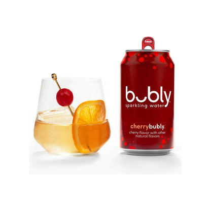 Bubly Sparkling Water, Cherry, 12 fl Oz. Cans (18 Pack)