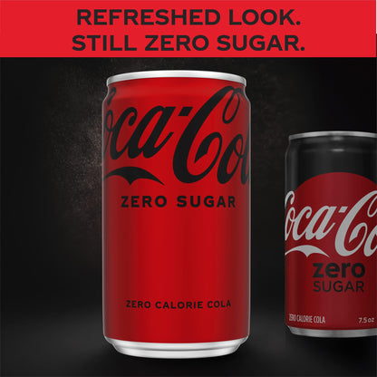 Coca-Cola Zero Sugar Mini Can Pack, 10 Count, 7.5 fl oz Each