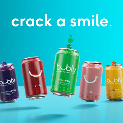 bubly Sparkling Water, Lemon Sorbet, 12oz Cans (8 Pack)