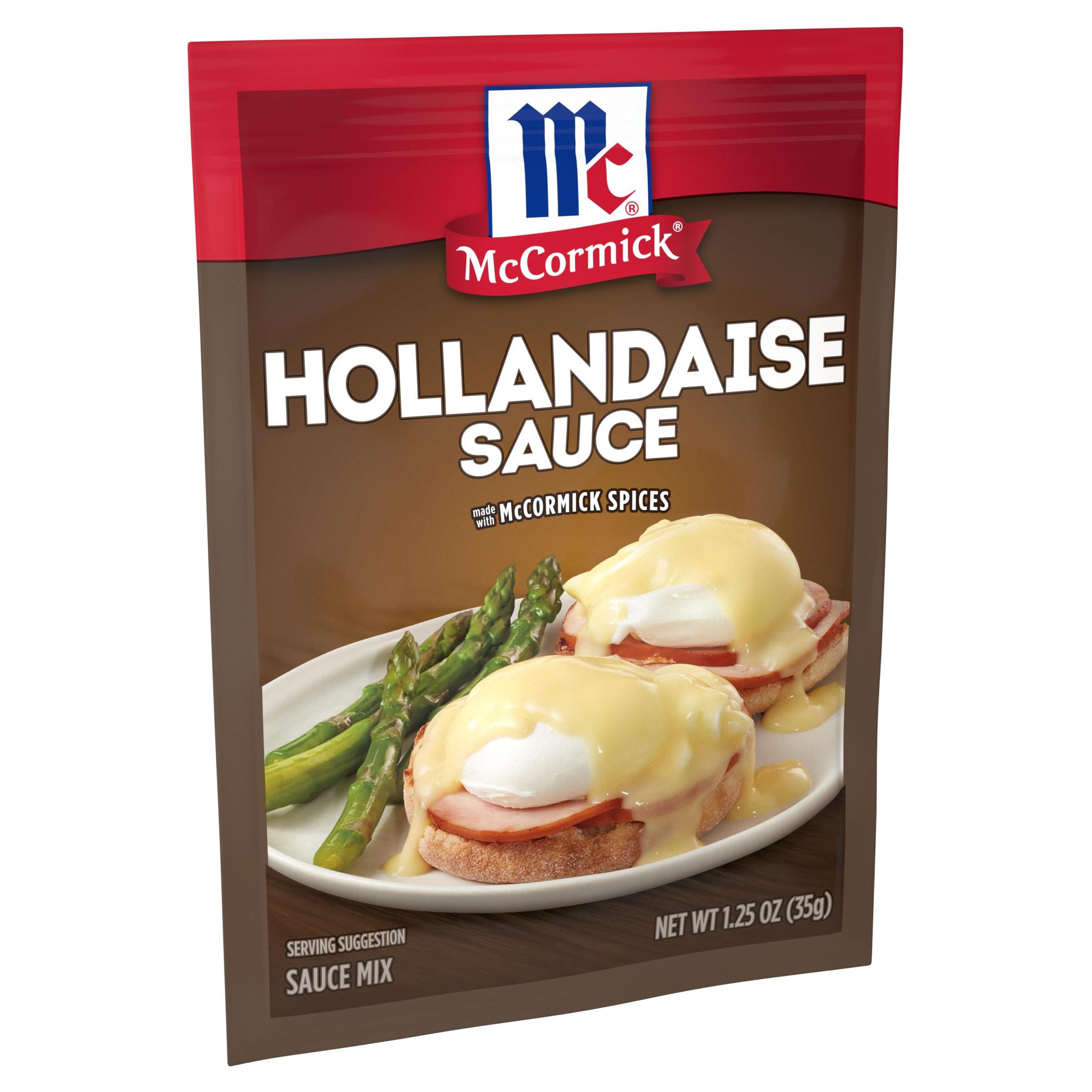 McCormick No MSG Added Hollandaise Sauce Mix, 1.25 oz (12-Pack) - McCormick