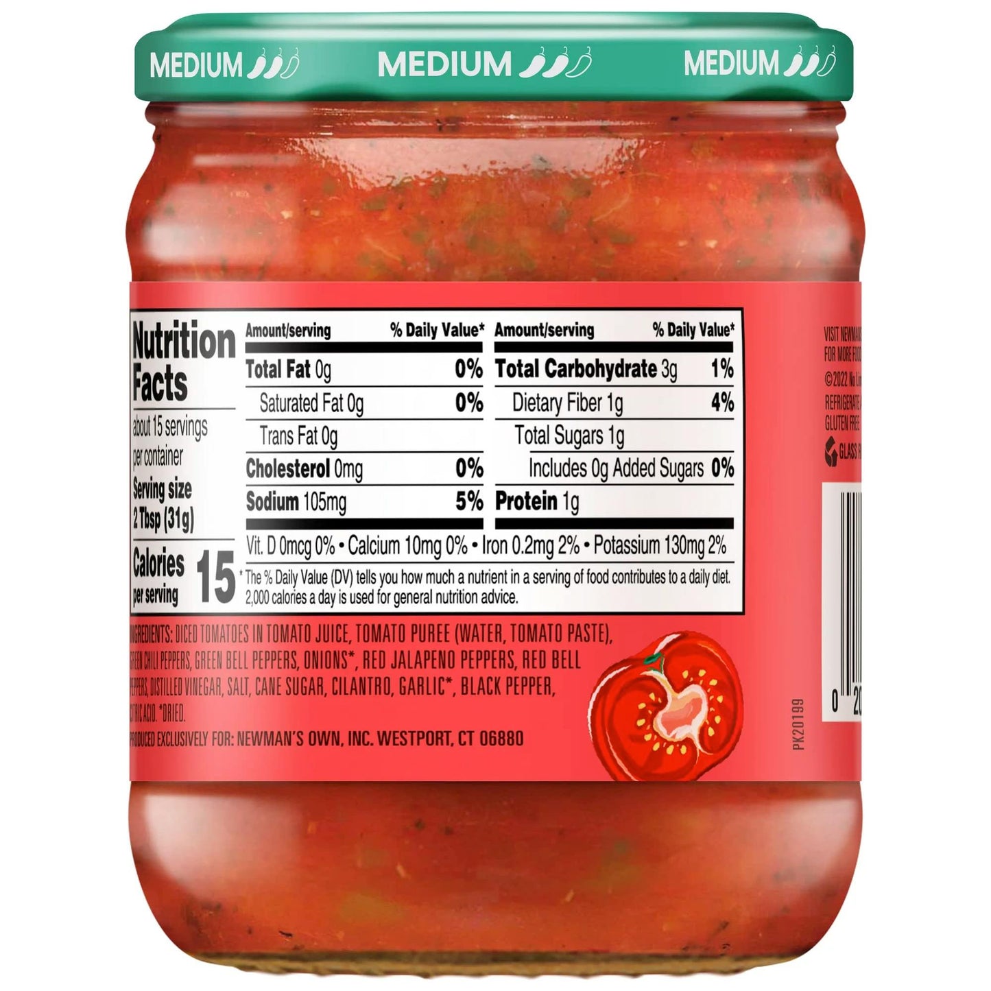 Newman's Own Medium Salsa Trio, 16 oz Jars