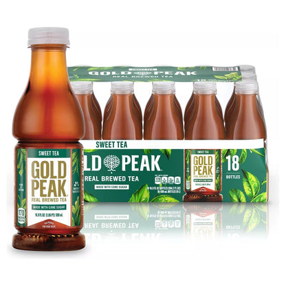 Gold Peak Sweet Tea, 16.9 Fluid Ounce (Pack of 18)