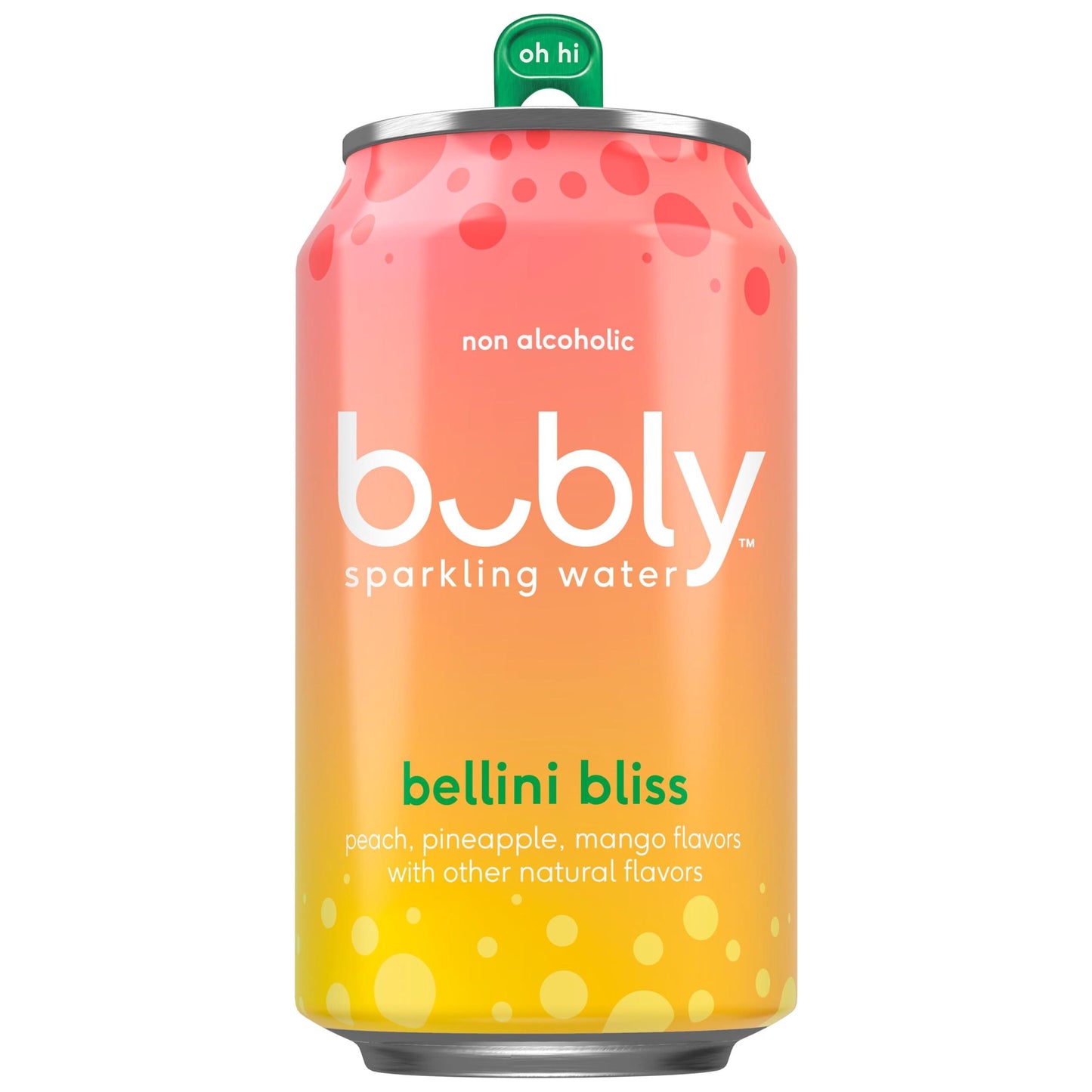 Bubly Sparkling Water, Bellini Bliss, 12 ounce (Pack of 8)