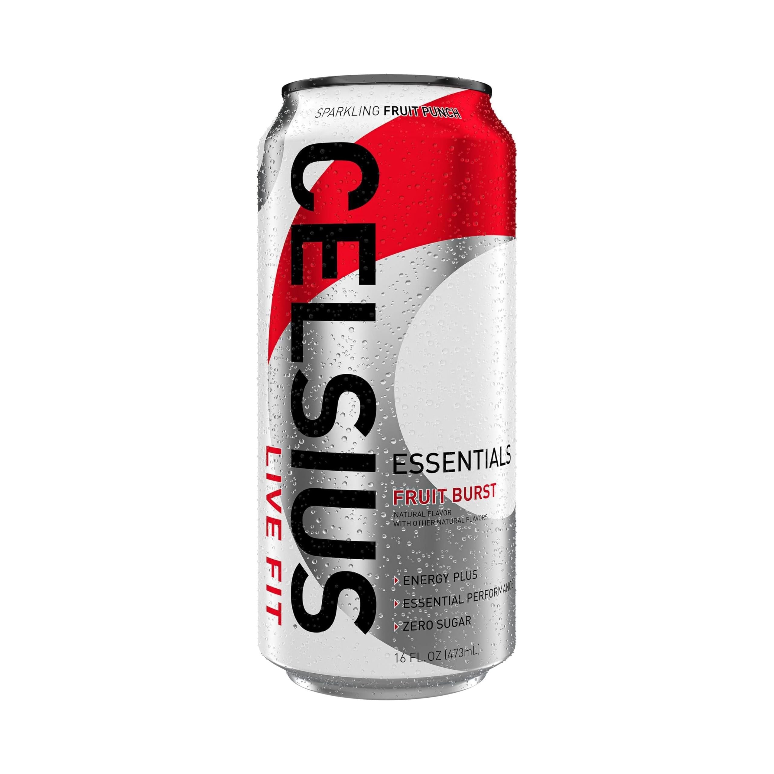 CELSIUS ESSENTIALS, Sparkling Fruit Burst, Performance Energy Drink 16 Fl Oz (12 Pack) - Celsius