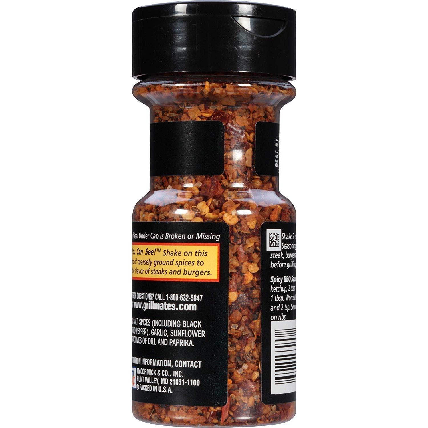 McCormick Grill Mates Smoky Chipotle & Garlic Seasoning Mix, 2.5 OZ - Pack of 6 - McCormick