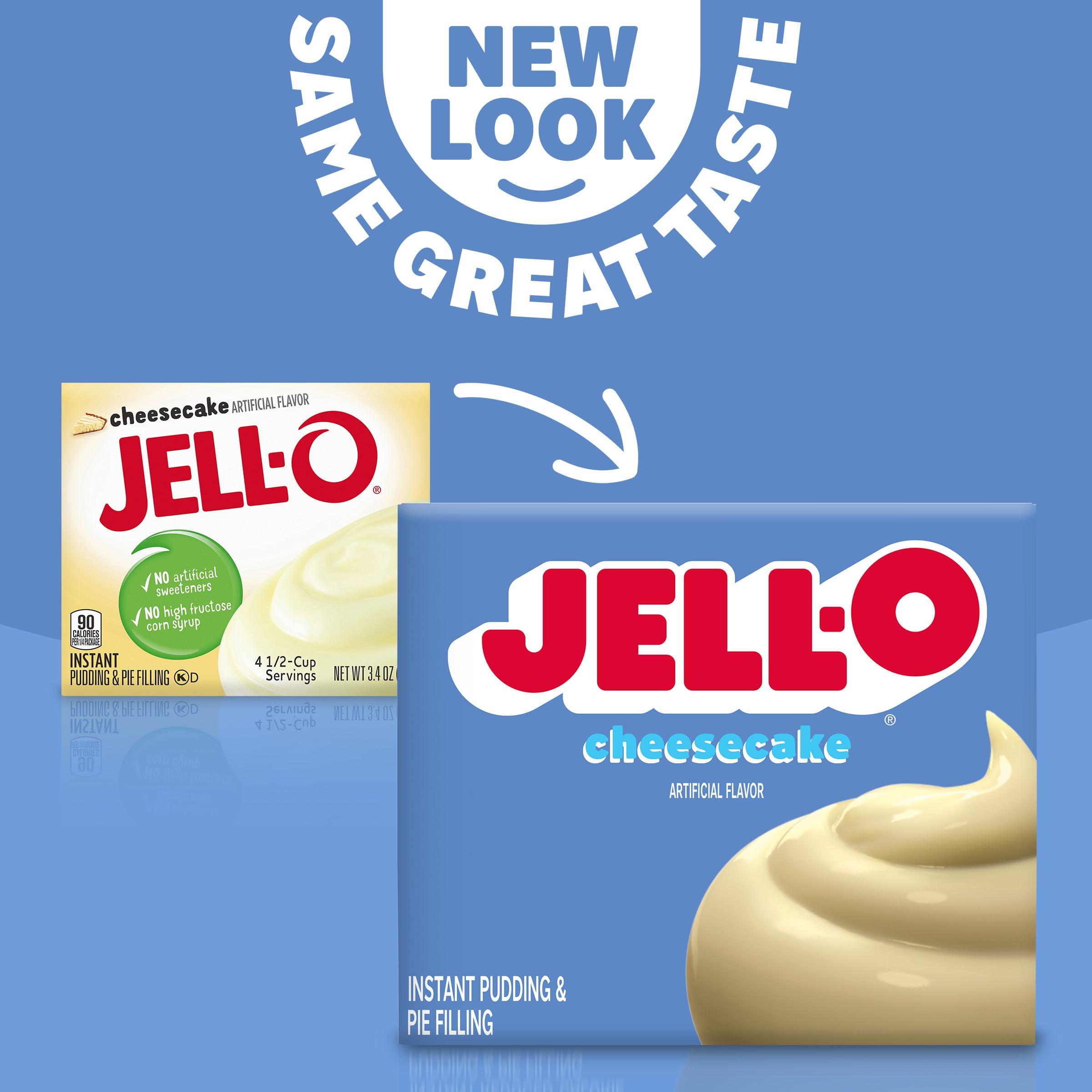 Creamy Cheesecake Instant Pudding & Pie Filling Mix, 3.4 oz Box - Jell-O