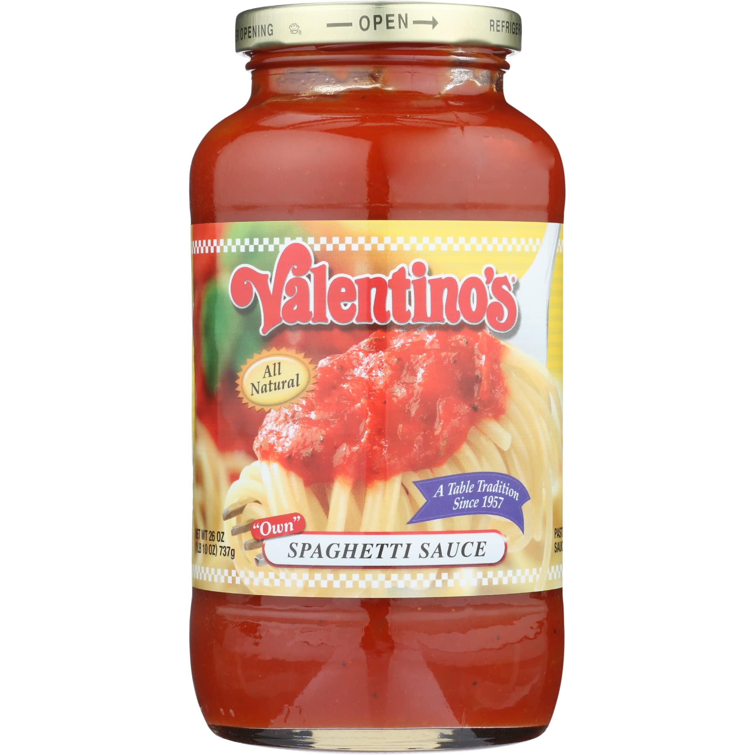 Valentino's Authentic Italian Spaghetti Sauce, 26 oz - Valentino's