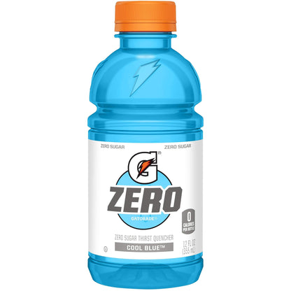 Gatorade G Zero Thirst Quencher, Cool Blue, 12oz Bottles (6 Pack)