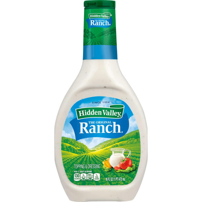 Hidden Valley Classic Ranch Dressing & Topping, Gluten-Free - 16 Ounce Bottle