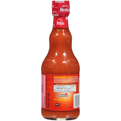 Frank's RedHot Kosher Original Cayenne Pepper Hot Sauce – 12 oz Bold Flavor Bottle