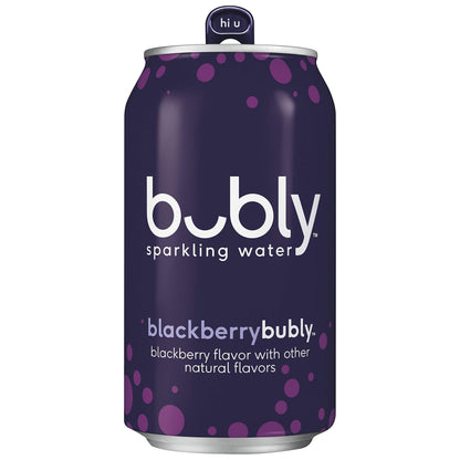 bubly Sparkling Water, Blackberry, 12 Fl Oz (Pack of 12)