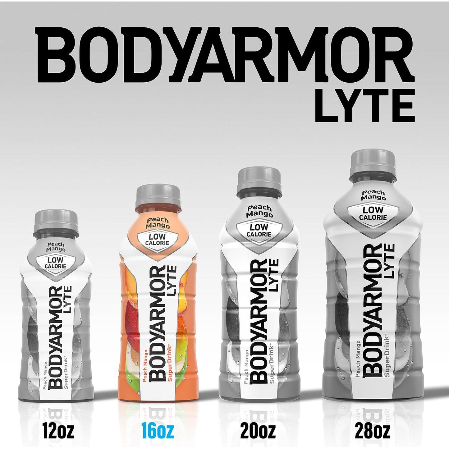 BODYARMOR LYTE Hydration Drink, Refreshing Orange Clementine, 16oz Bottles (Pack of 12)