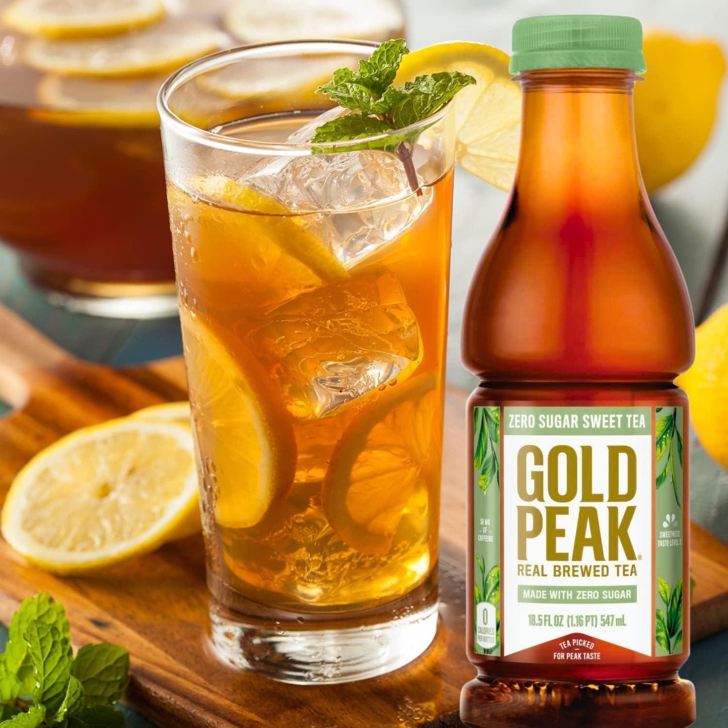 Gold Peak Zero Sugar Sweet Tea Bottles - (24, 18.5, Fl Oz)