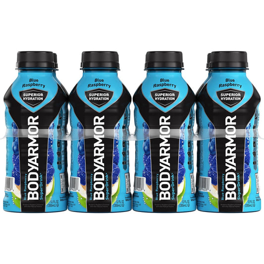 BODYARMOR Blue Raspberry Sports Drink, 12 oz, 8-Pack