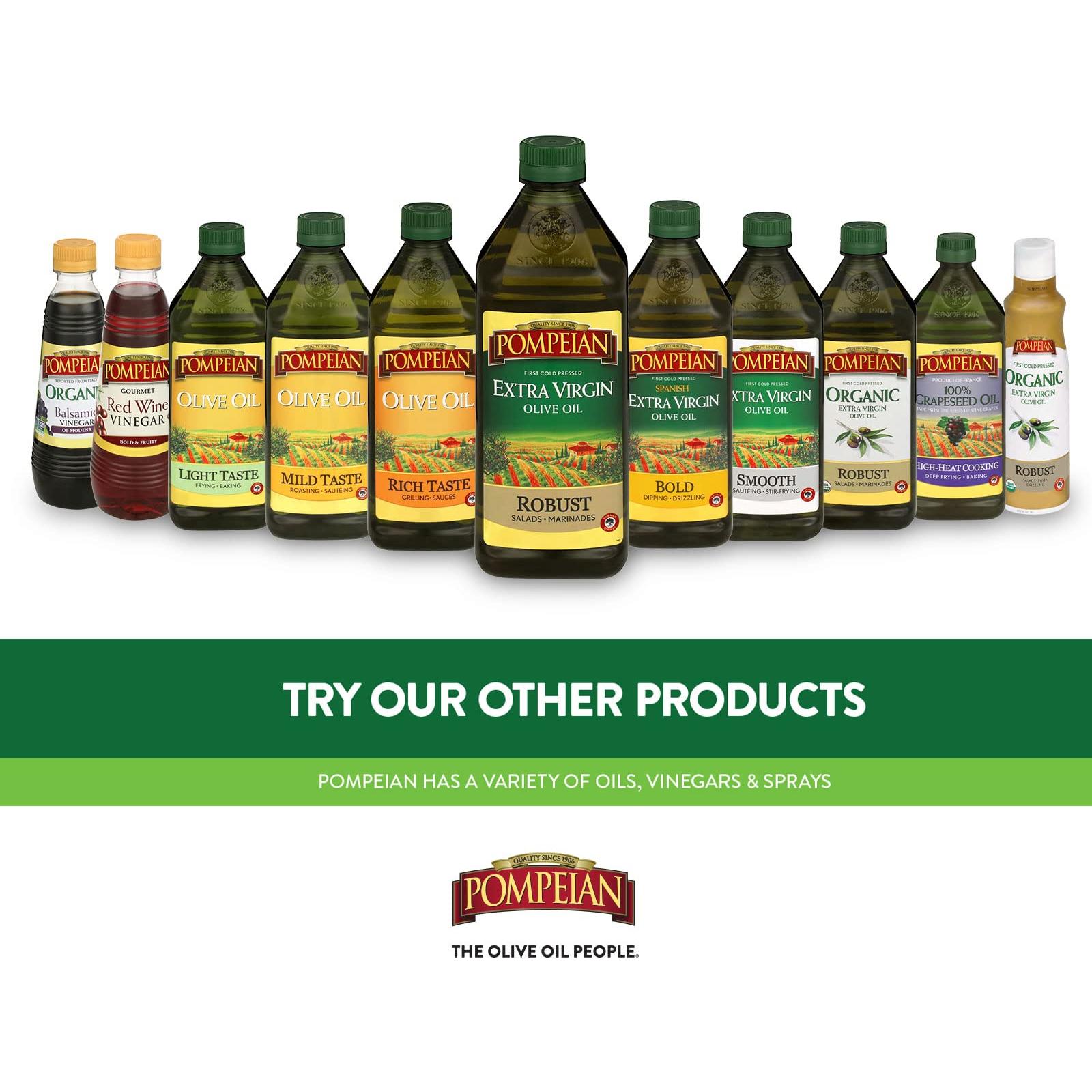 Pompeian Smooth Extra Virgin Olive Oil 6-Pack, 16 oz Each - Pompeian