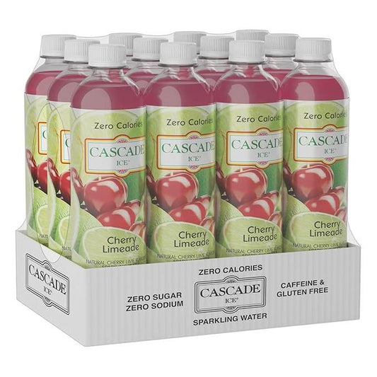 Cascade Ice Zero Calorie Cherry Limeade Sparkling Water, 17.2 Fl. Oz. (12-Pack)