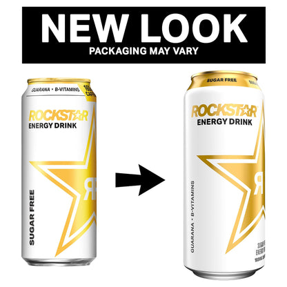 Rockstar Sugar Free Energy Boost, 16 oz, 12 Pack Cans