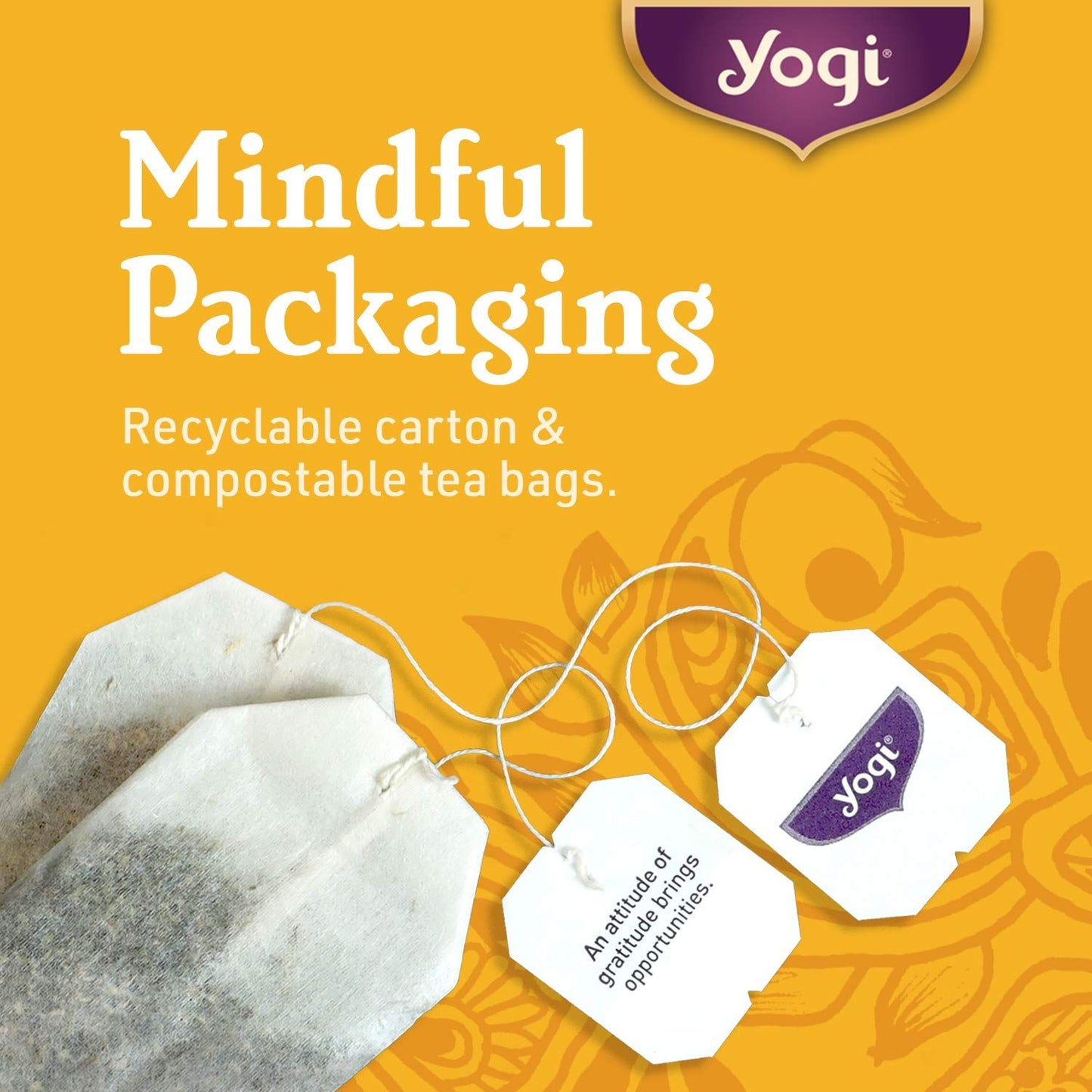 Yogi Tea, Ginger Tea, Tea Bags, 16 Ct - 4 Pack