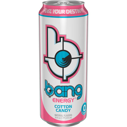 Bang Energy Cotton Candy - Sugar-Free, 16 oz Energy Drink (12-Pack)