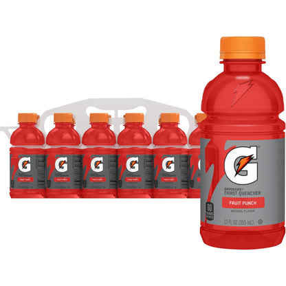 Gatorade Fruit Punch, 12 Fl Oz Bottles, 12 Pack