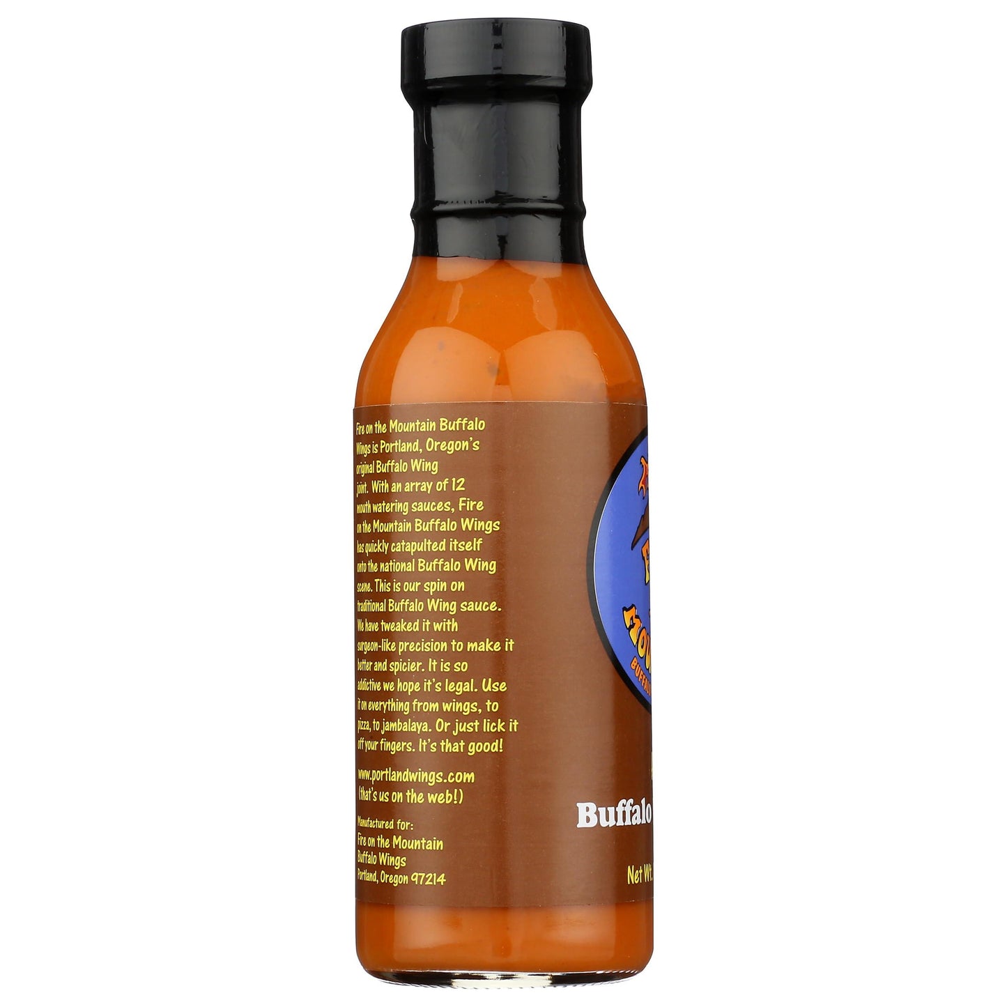 Fire On the Mountain Hot Buffalo Wing Sauce, 12 OZ