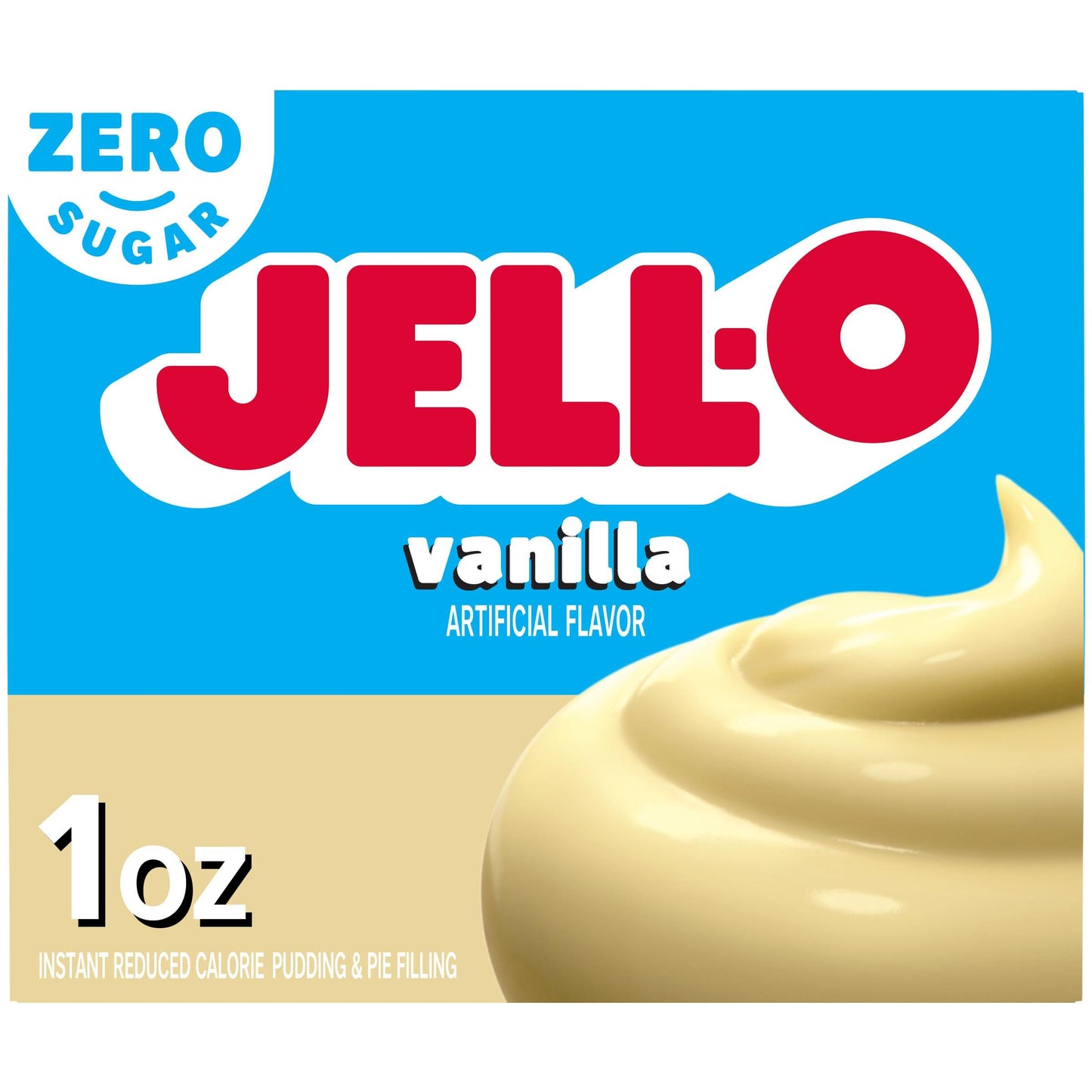 Jell-O Sugar-Free Vanilla Instant Pudding & Pie Filling Mix, 1 oz. Box