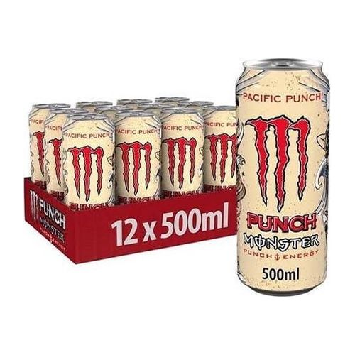 Monster Energy - Tropical Punch Blast - 16 oz Cans - 12 Pack