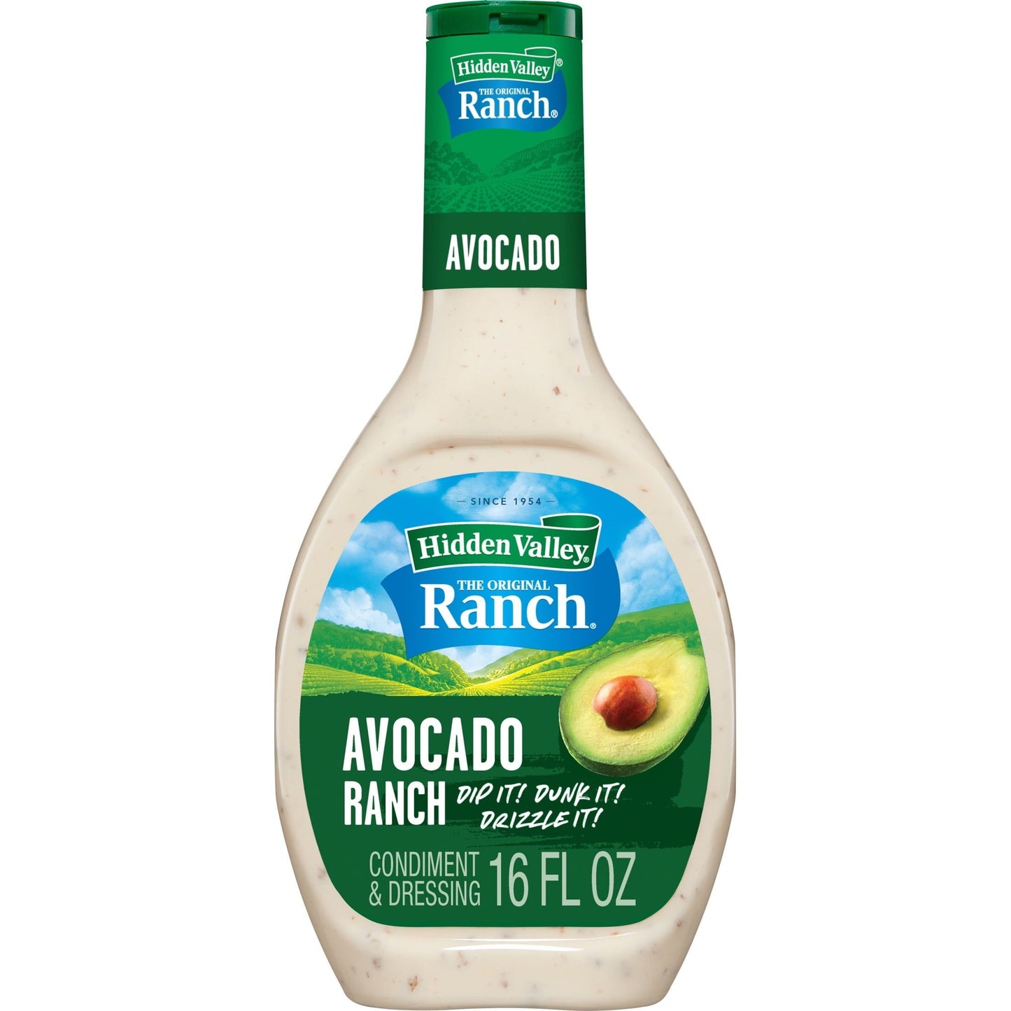 Hidden Valley Avocado Ranch Dressing - Gluten Free, 16 fl oz