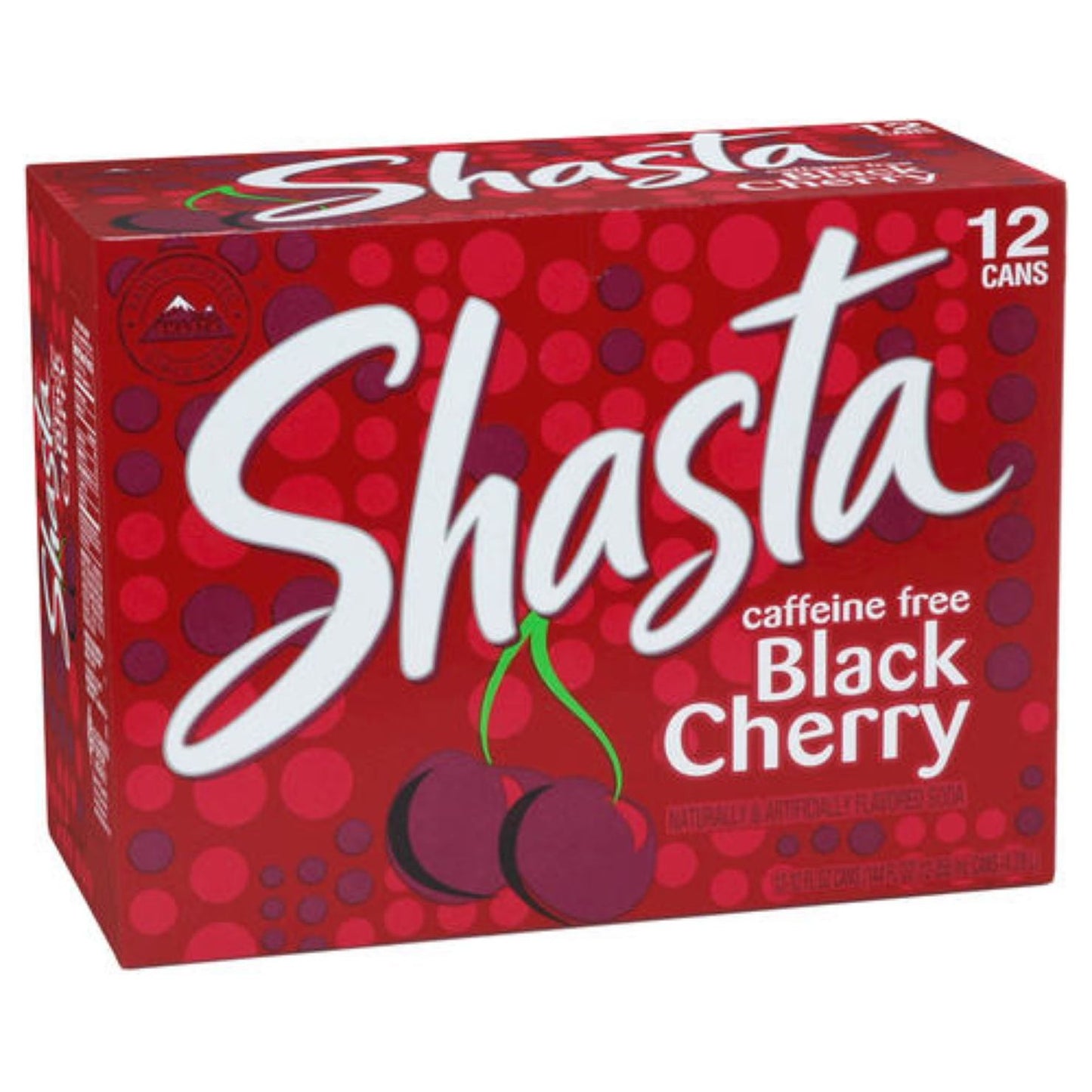 Shasta Black Cherry Soda 12 Oz Cans - 24 Count Pack