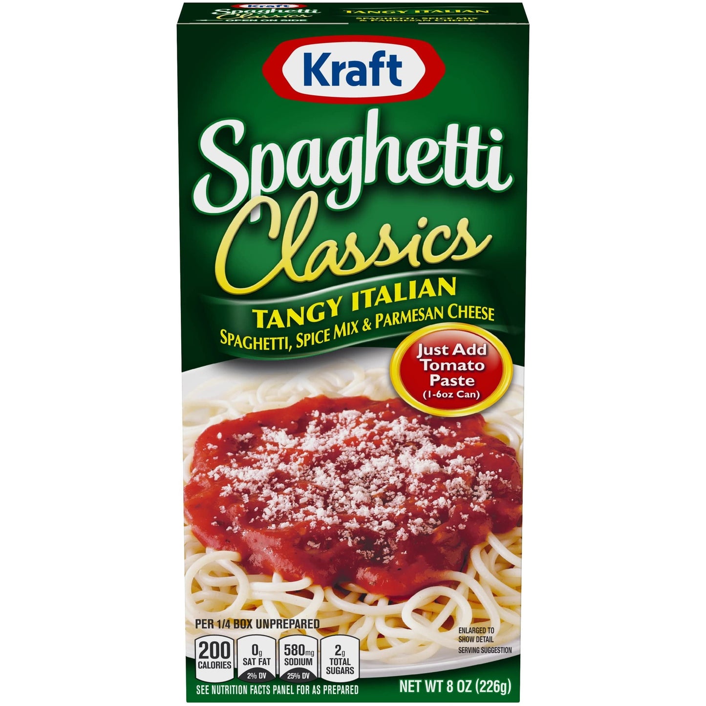 Kraft Tangy Italian Spaghetti Seasoning with Parmesan - 8 Ounce (Set of 3)