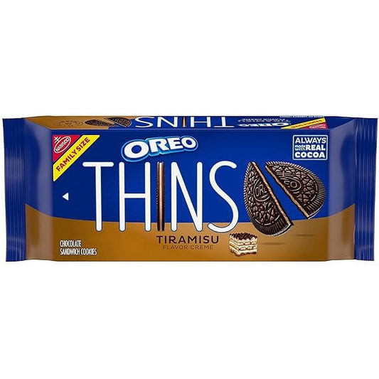 OREO Thins Tiramisu Creme Chocolate Sandwich Cookies - Family Pack (2 x 11.78 oz)