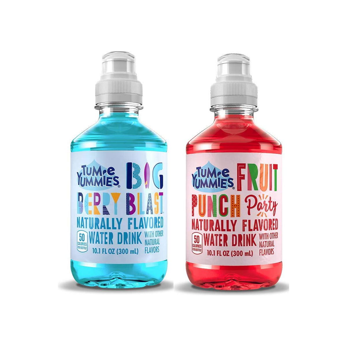 Big Berry Blast & Fruit Punch Party Pack Tum-E Yummies Drinks 10.1oz bottles - 16 Pack