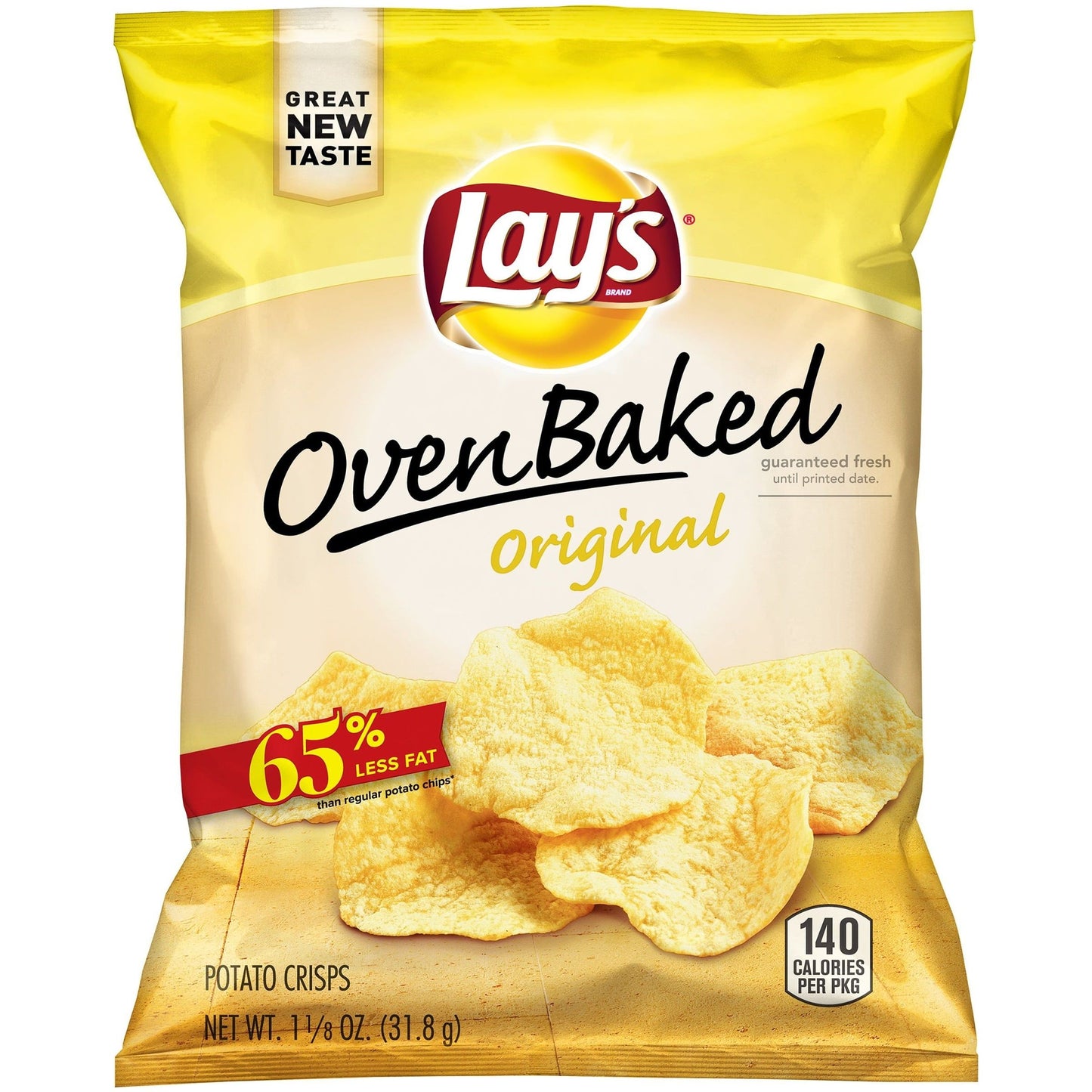 Lay's Guilt-Free Oven Baked Original Potato Chips 1.13 oz. Bag