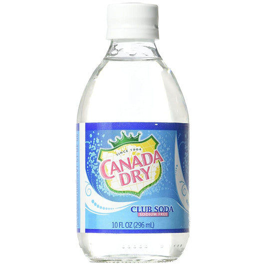 Canada Dry Sparkling Club Soda - 6 Pack of 10 oz Bottles