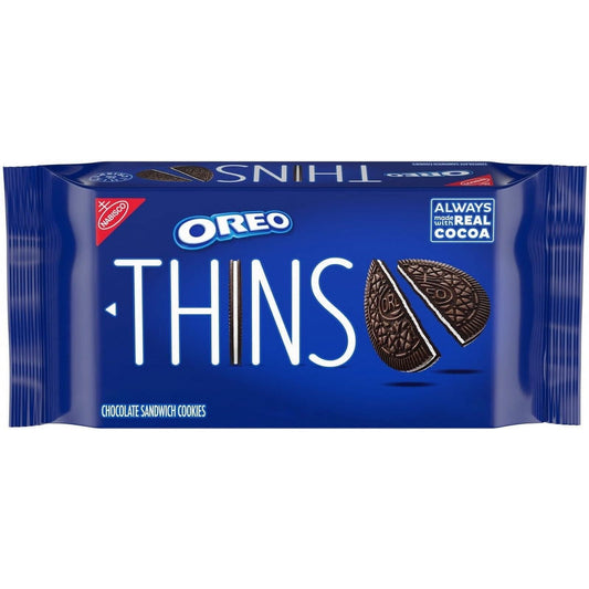 OREO Thins Chocolate Delight Sandwich Cookies, 9.21 oz - Dual Pack