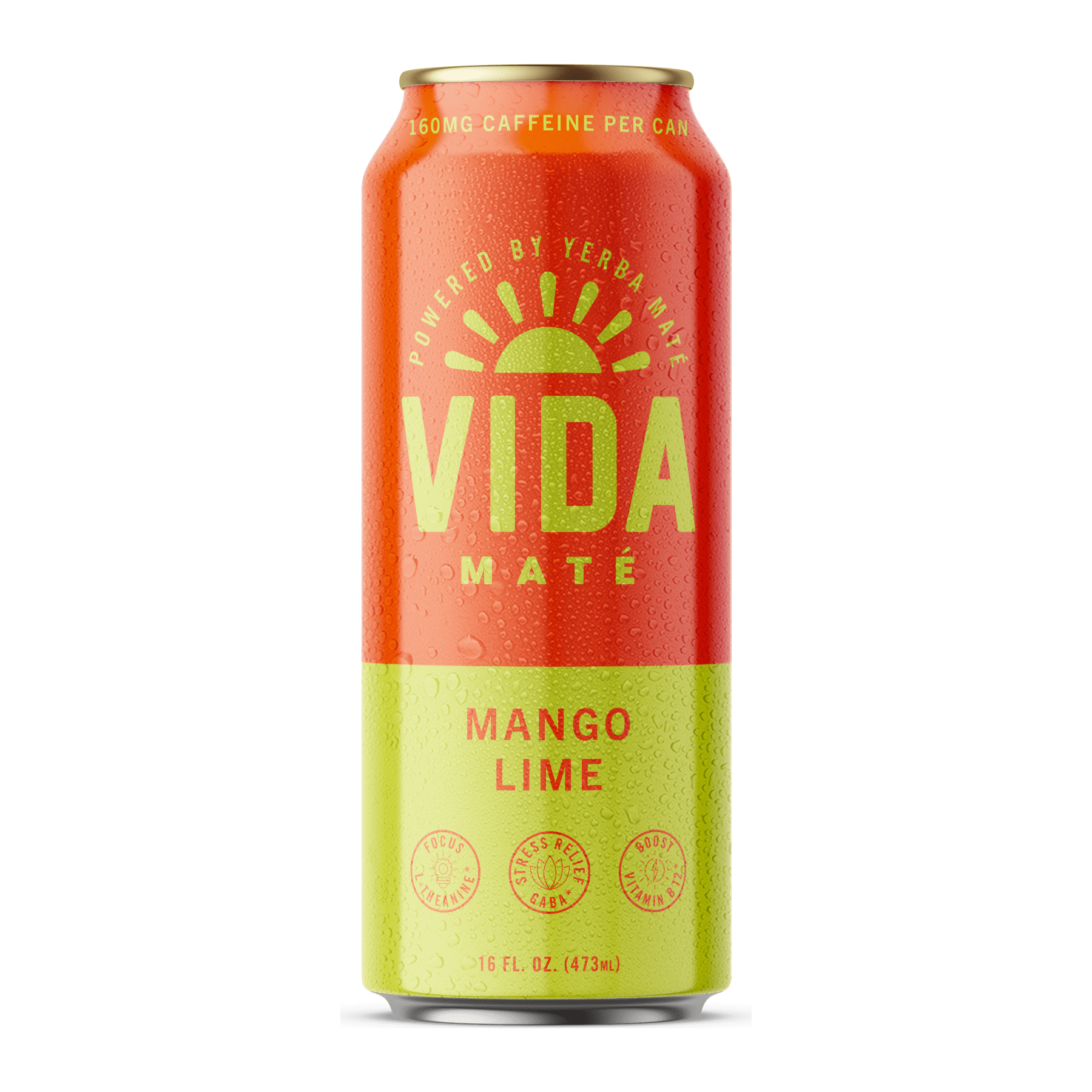 Vida Mate Mango Lime Refreshment 16oz - Vida