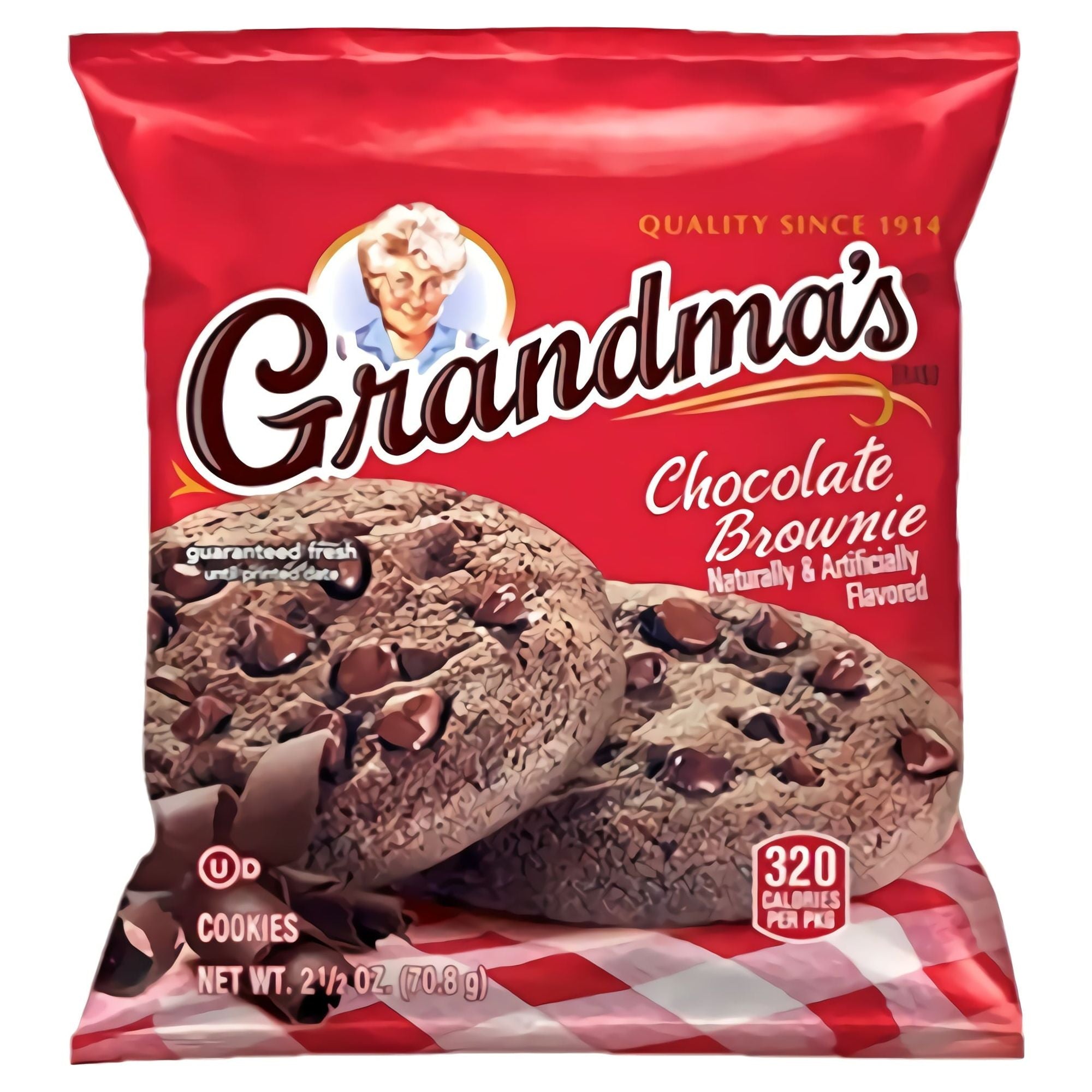 Grandma's Chocolate Brownie Cookie Value Pack | 30 Packs of 2.5 Ounce Treats - Grandma's