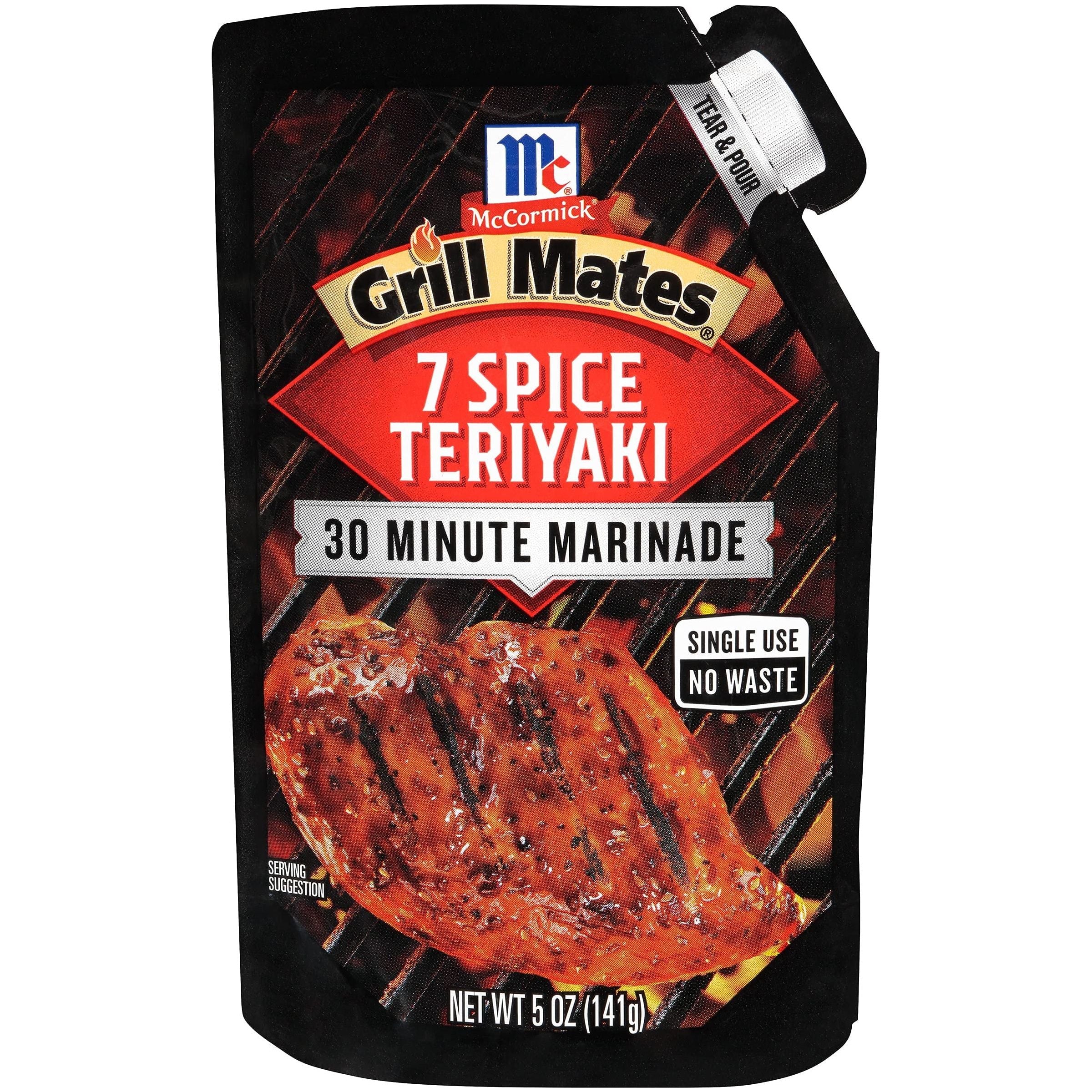 McCormick Grill Mates Teriyaki Marinade 30 Minute Flavor Booster, 5 oz (Set of 6) - McCormick