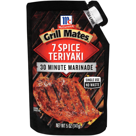 McCormick Grill Mates Teriyaki Marinade 30 Minute Flavor Booster, 5 oz (Set of 6)