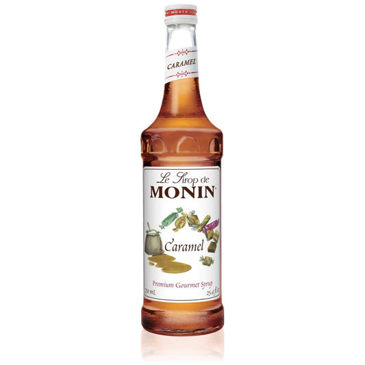 Monin - Caramel Syrup, Rich and Buttery, Great for Desserts, Coffee, and Cocktails, Gluten-Free, Non-GMO (750 ml)