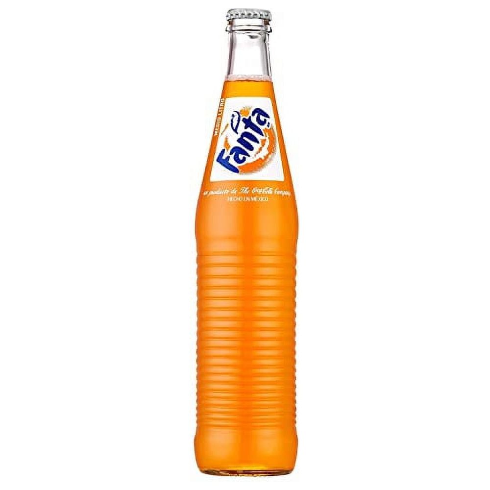 Authentic Mexican Fanta Orange Soda in 12 oz Glass Bottles - 12 Pack