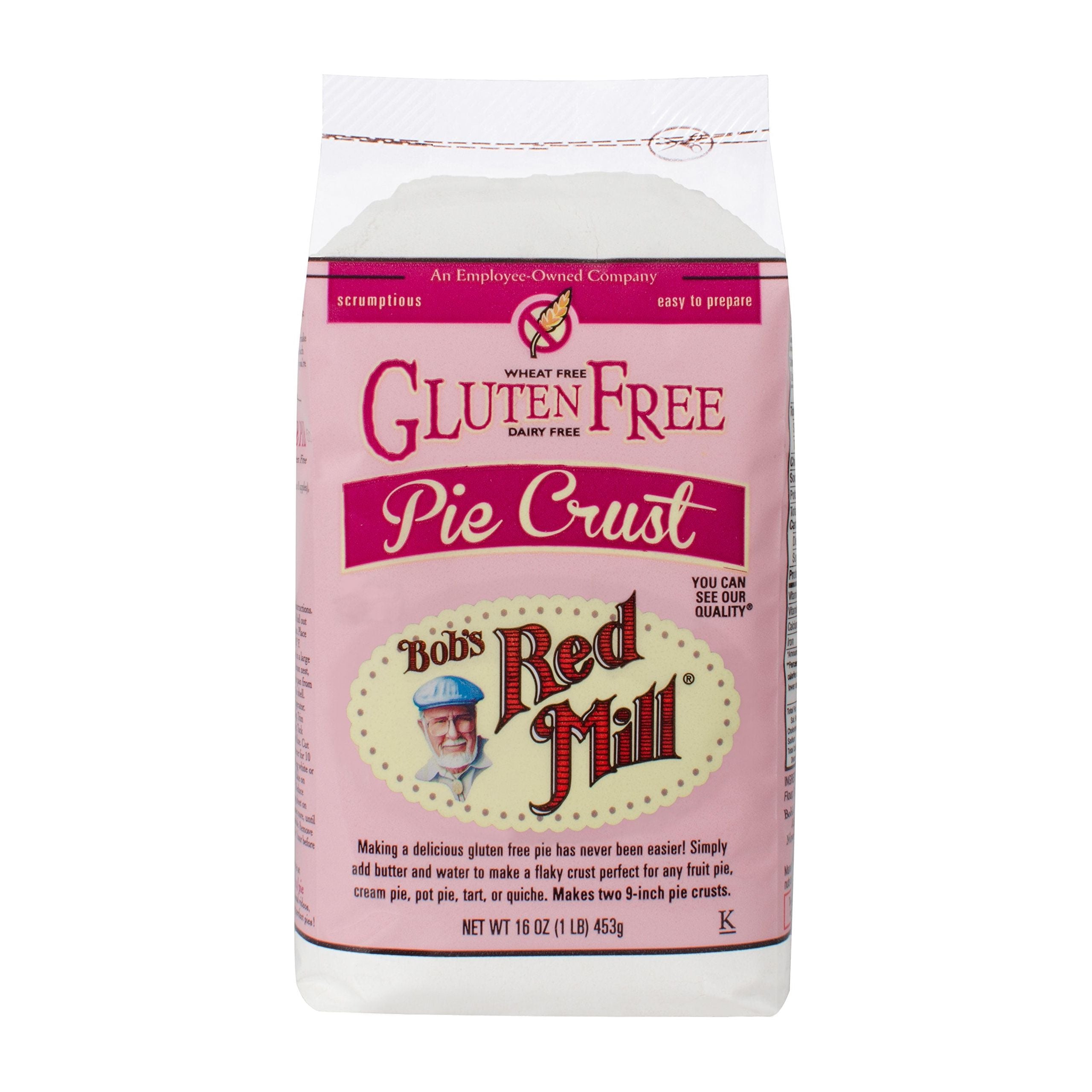 Bob's Red Mill Gluten Free Pie Crust Mix, 16 Ounce Bag (Pack of 4) - Bob's Red Mill