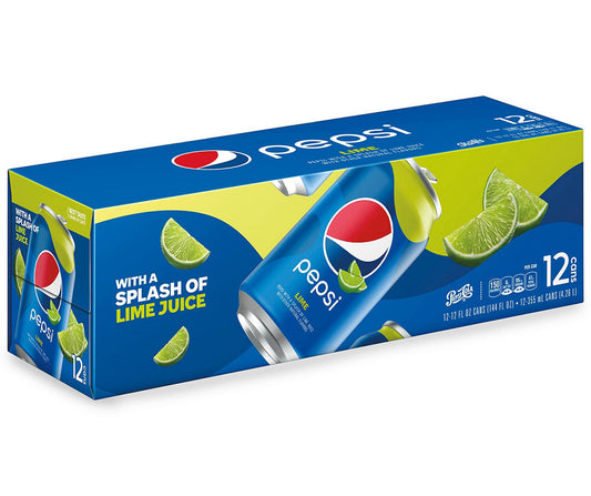 Pepsi Lime  - 12oz Can Pack of 12 - Pepsi