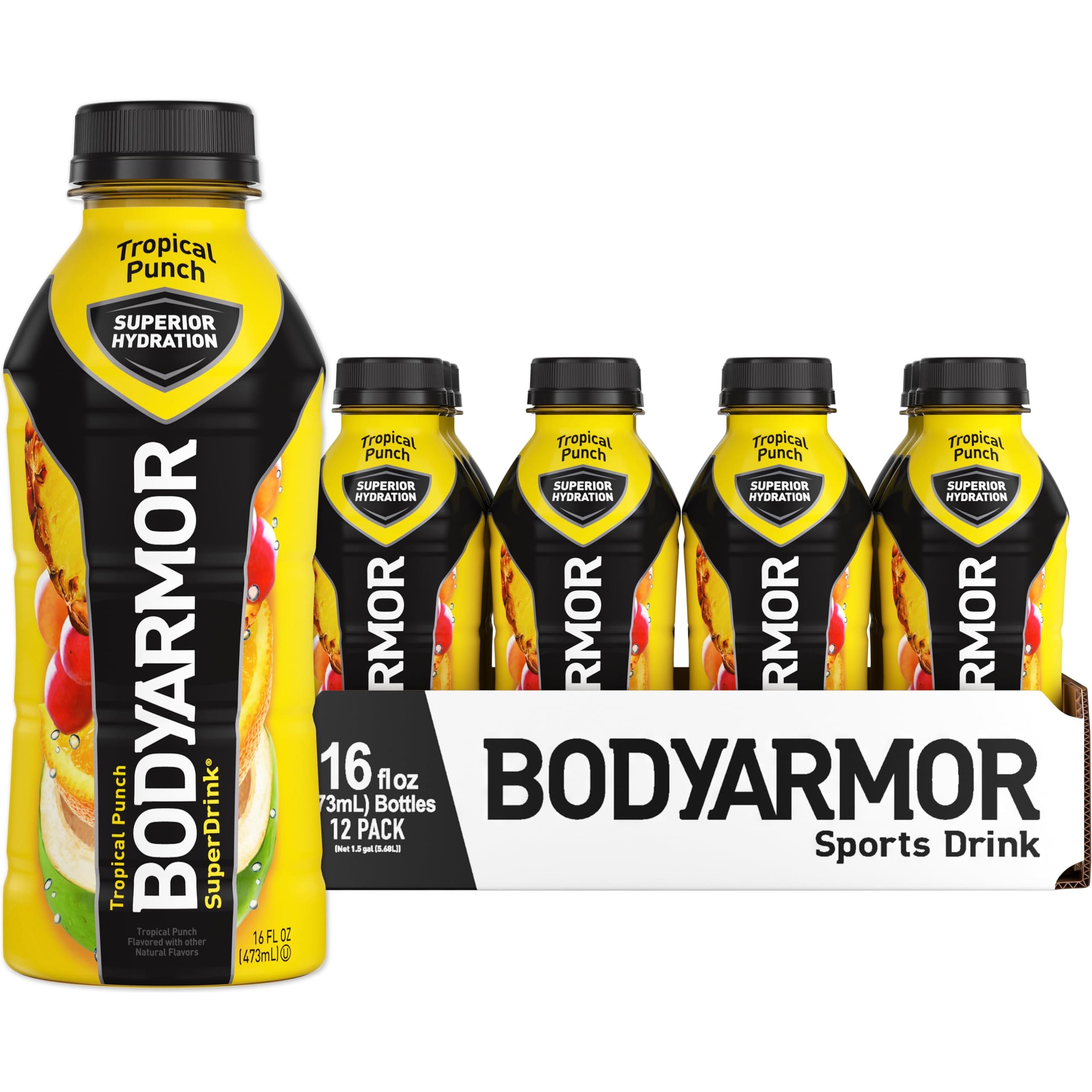 BODYARMOR Tropical Punch Sports Drink, 16 Fl Oz (12-Pack) - BODYARMOR